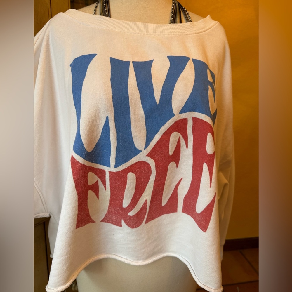 Old Navy Sweatshirt with Livey Free Graphic